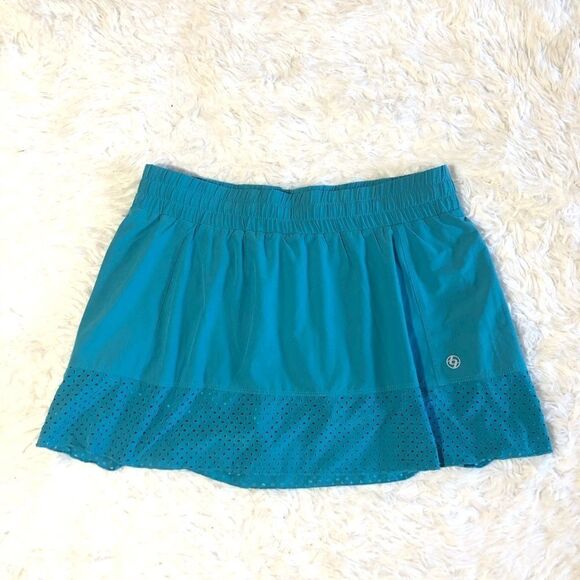 LIJA RUFFLED LASER CUT‎ TENNIS SKIRT/SKORT SZ SP - Picture 1 of 8
